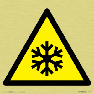W010 Warning: Low temperature/freezing conditions